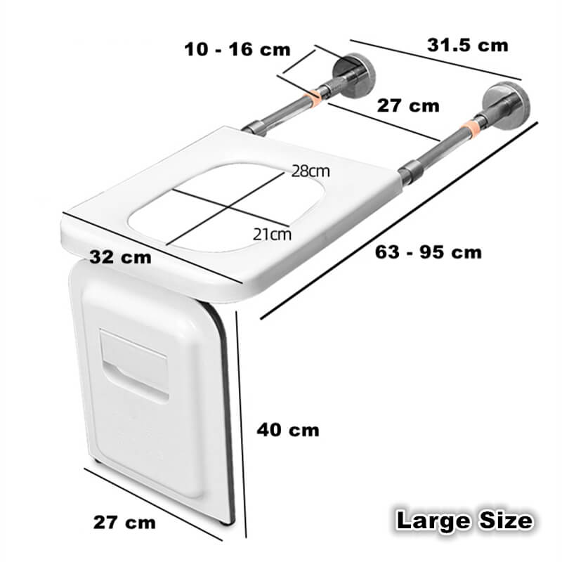 Folding Wall-Mounted Toilet Chair